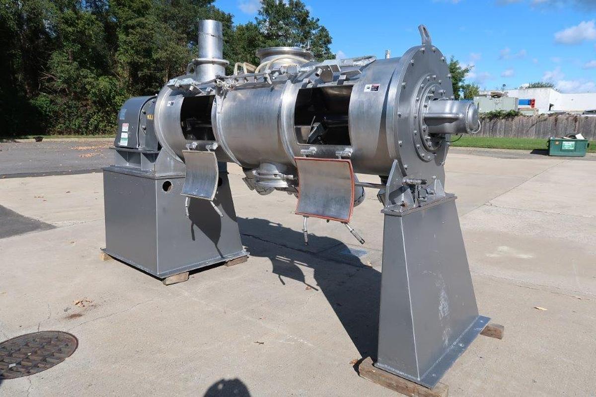 Used Littleford FKM-1200 SS Plow Mixer, 4 Choppers
