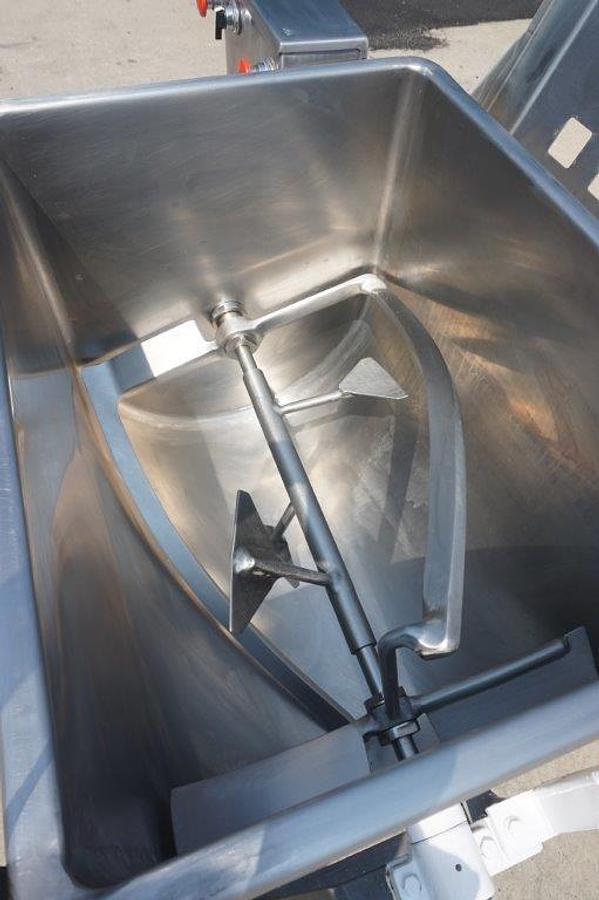 Used Leland 200 Lb. Stainless Steel Double Action Mixer, Portable