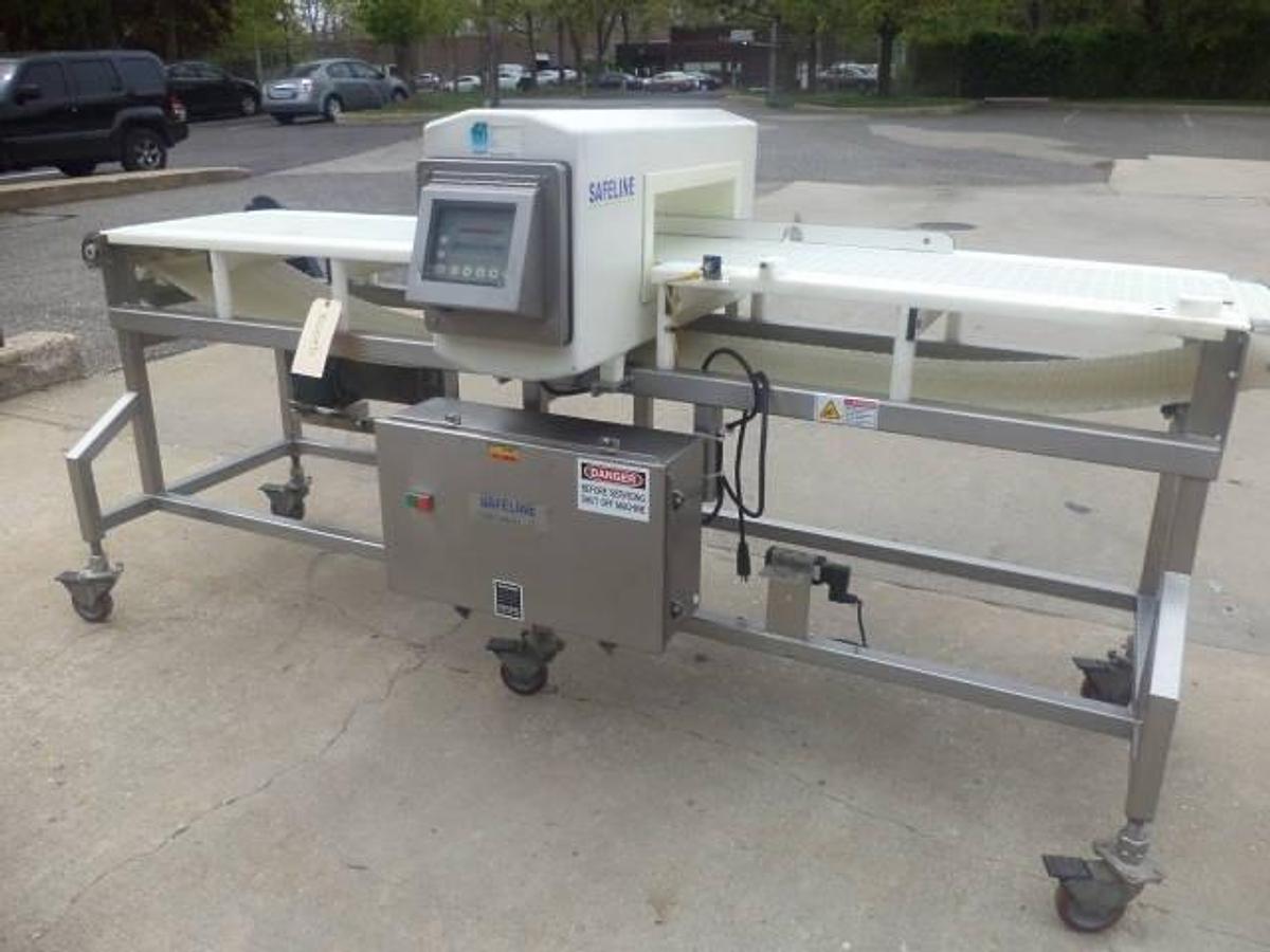 Used Safeline SL1000 Conveyorized Metal Detector, Single Phase Electrics