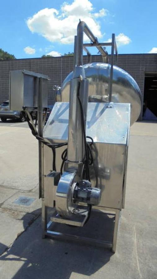 Used 48 In. Diameter Stainless Steel Coating Pan With Blower, All Stainless