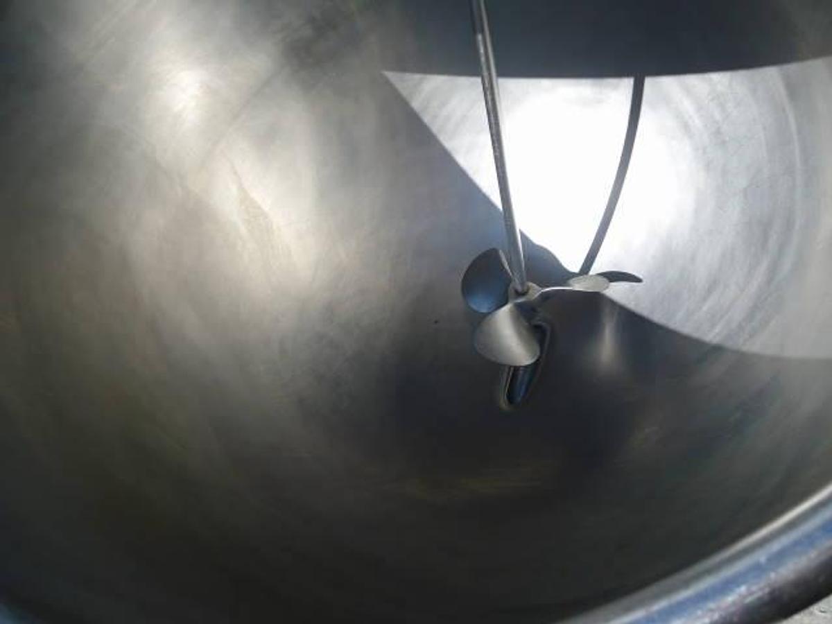 Used 60 Gallon Legion 316 Stainless Steel Jacketed Kettle With Lightnin Agitator