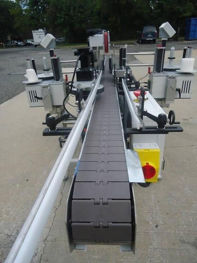 Used Quadrel “Moduline”” Front & Back Automatic Labeler, Manufactured In 2012