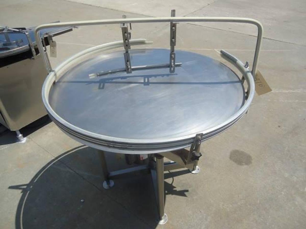 Used 42 In. Diameter Elf Stainless Steel Rotary Table, Single Phase