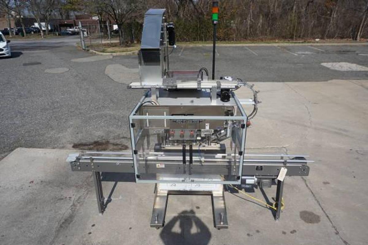 Used Surekap SK6000-BF6 Six Spindles Capper With Elevator