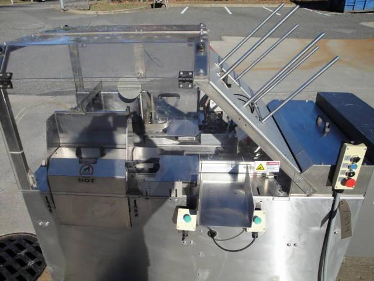 Used Econoseal E-2000 Cartoner With Hot Melt, Stainless