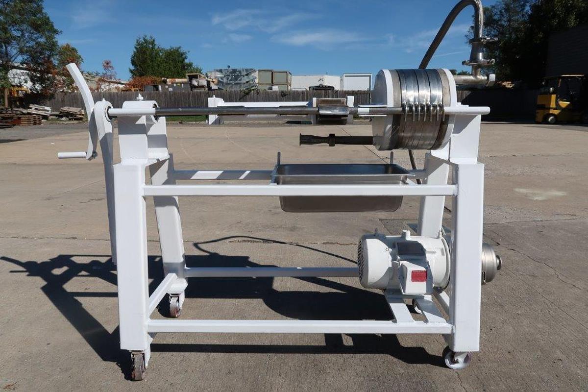 Used Star 12 In. Diameter SS Filter Press, 8 Disc