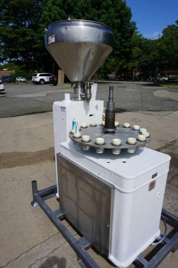 Used Kalix KX10 Tube Filling Machine, Jacketed Hopper