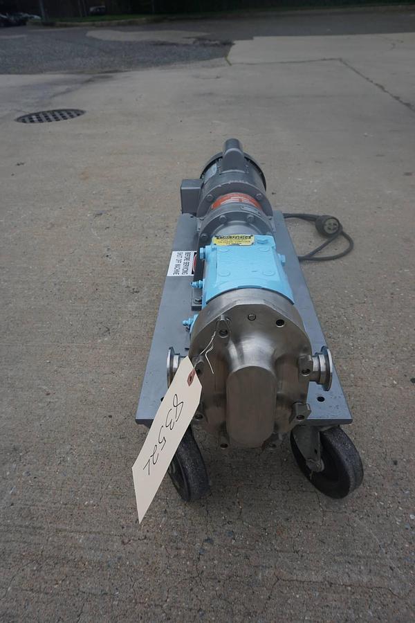 Used Waukesha Size 15 SS Positive Displacement Pump, Portable