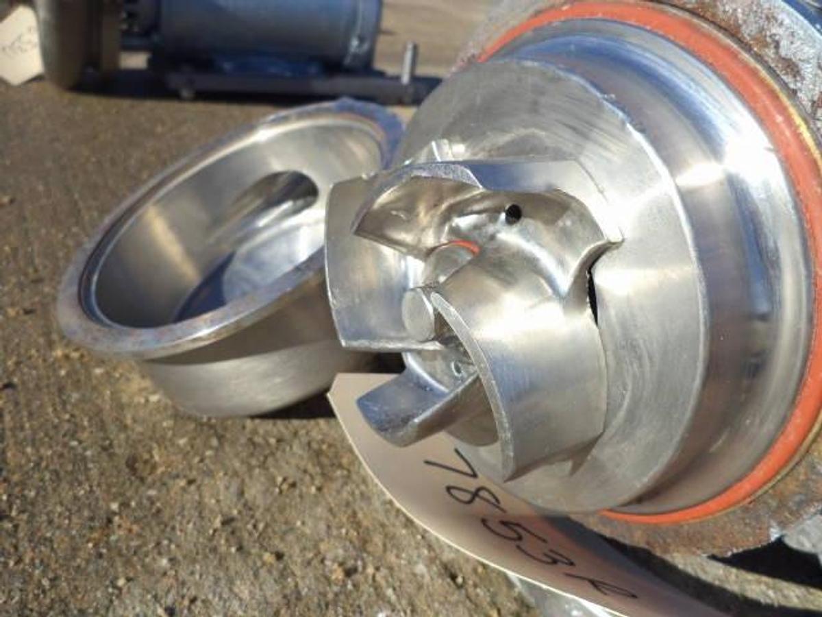 Used Waukesha 2 in. X 2 in. Stainless Steel Sanitary Centrifugal Pump, 3 HP
