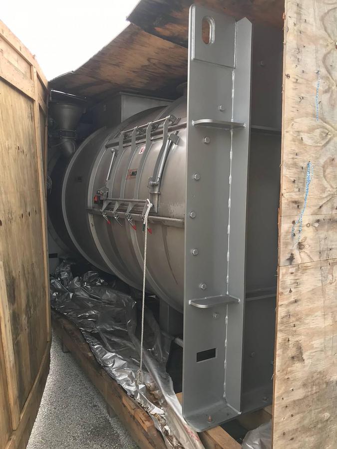 Used MXK 7,000 Liter Stainless Plow Mixer with Choppers