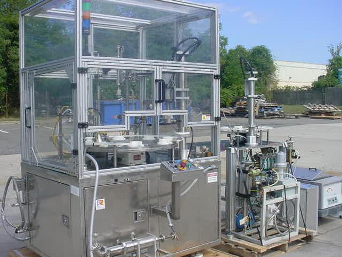 Used Terco Rotary Aerosol Filling System, Stainless Steel