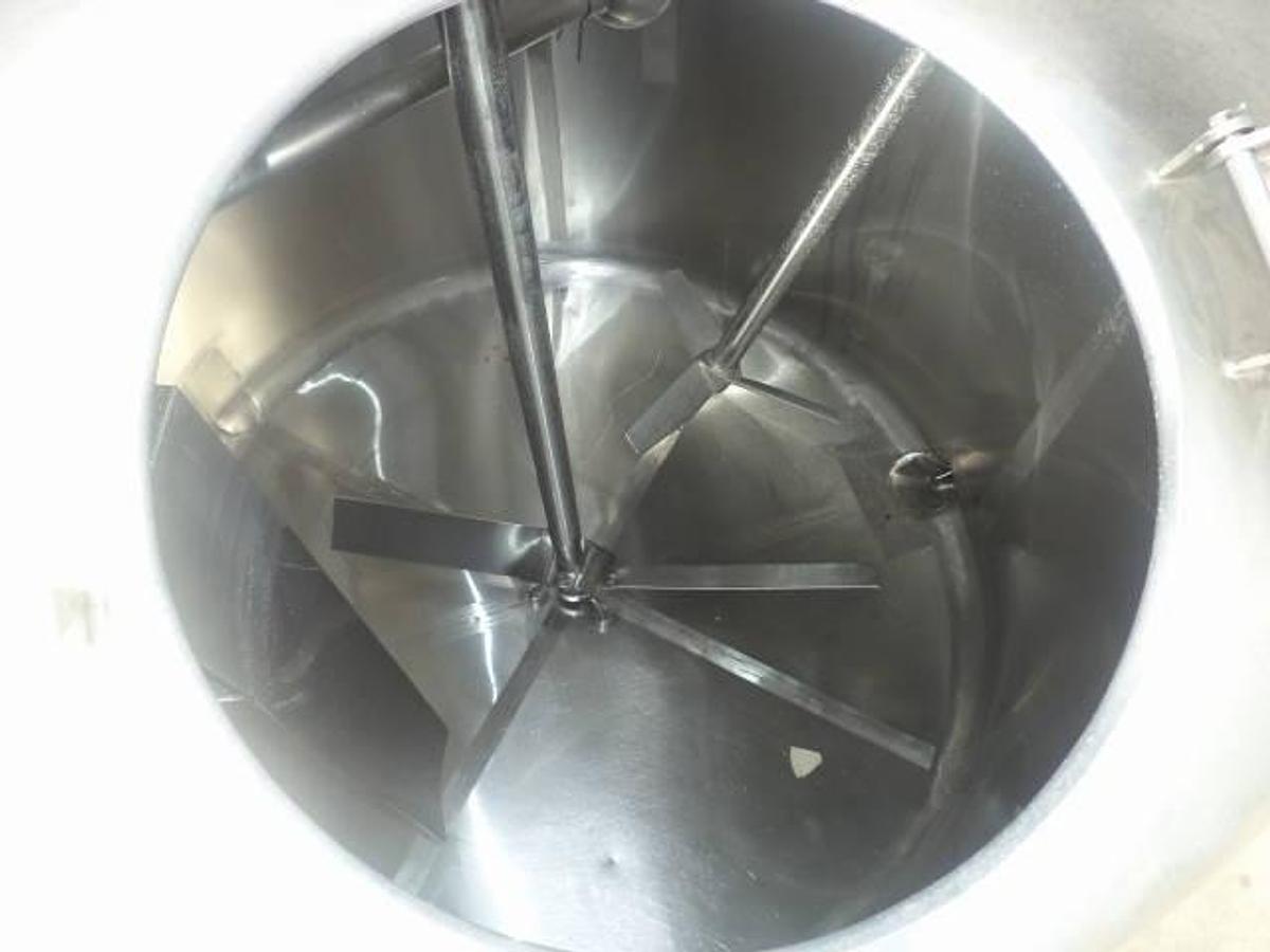 Used 500 Gallon DCI 316 Dimpled Jacketed Stainless Steel Mix Tank