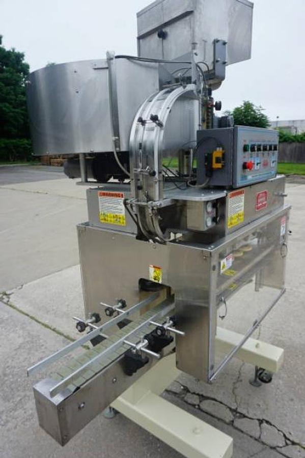 Used Kaps All A6 Six Spindle Screw Capper, 36 In. Diameter Feed Bowl