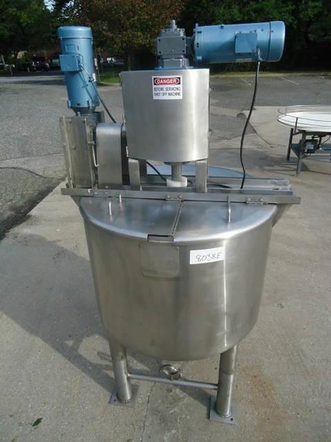 Used 100 Gallon Walker 316 Stainless Double Motion Mix Kettle, 100 PSI  Jacket