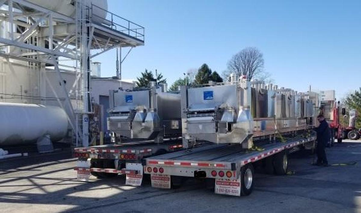 Used Linde 26 In. Wide X 34 Ft. Long Nitrogen Impingement Freezers, (2)