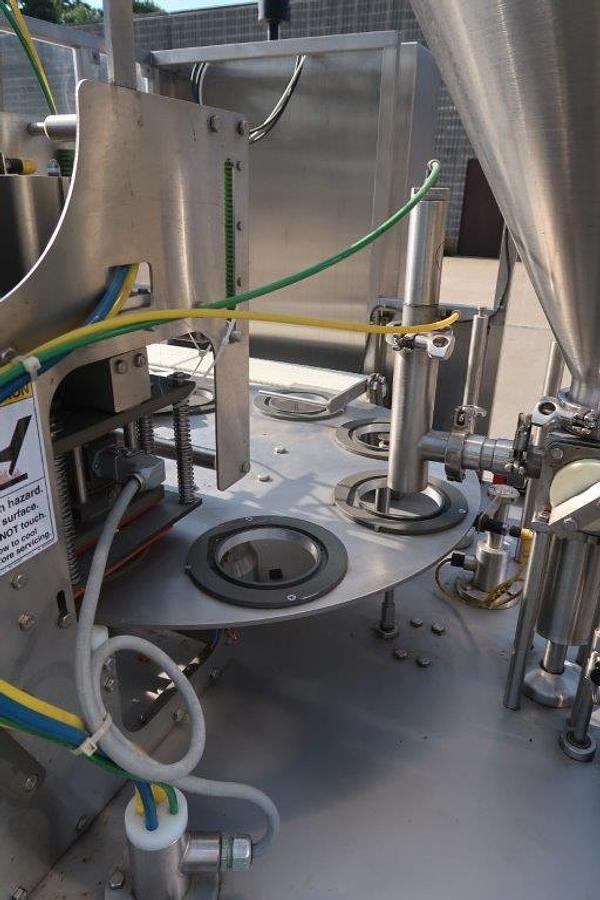 Used Orics R50 Rotary Cup Filling, Sealing and Lidding Machine