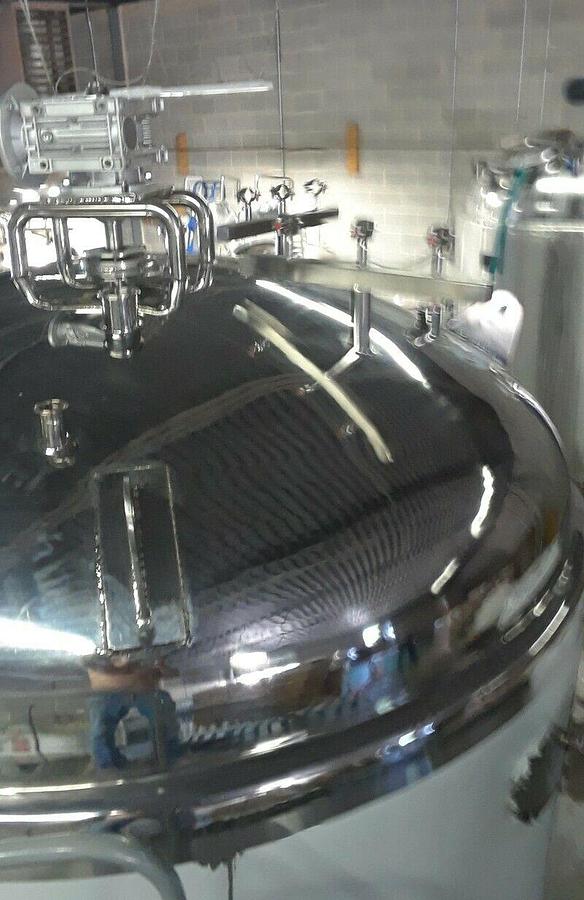 Used 1,200 Gallon Stainless Steel Jacketed Mix Tank, Manufactured 2016