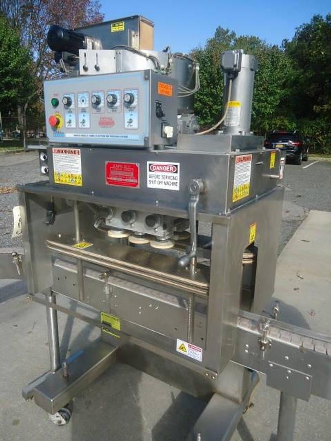 Used Kaps-All Ga6 Six Spindle Screw Capper/Snap Capper, 200 Per Minute