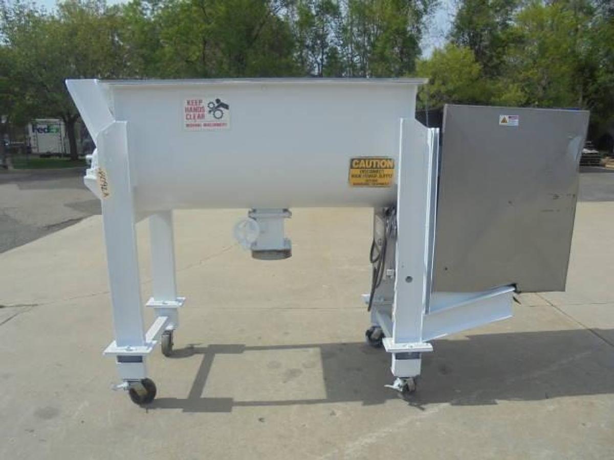 Used 17.5 Cu.Ft. Falcon Stainless Steel Double Ribbon Blender, 7.5 HP