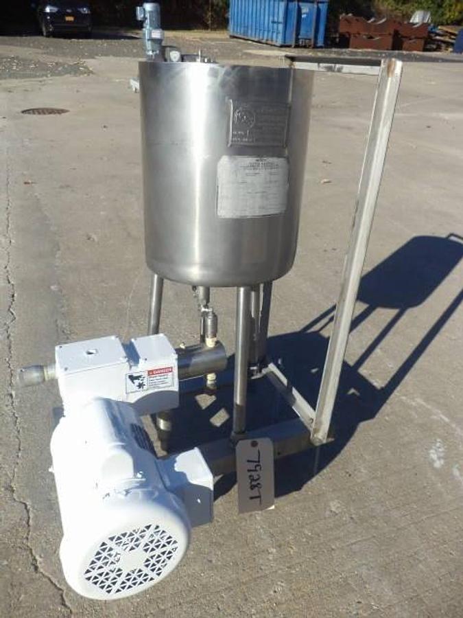 Used 7 Gallon Process Systems Stainless Steel Tank With Milton Roy Proportioning Pump