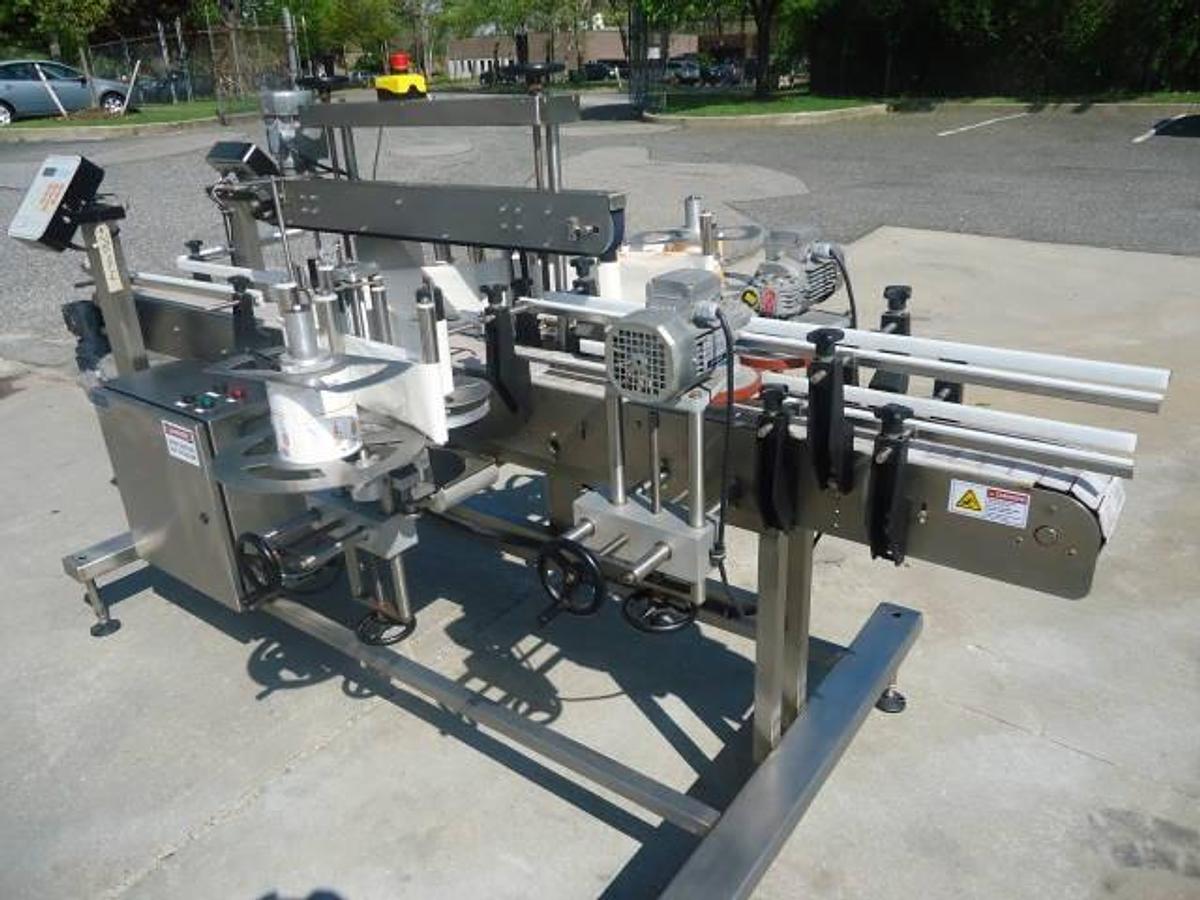 Used Ketan Ls80 Front & Back Labeling System, Stainless Steel