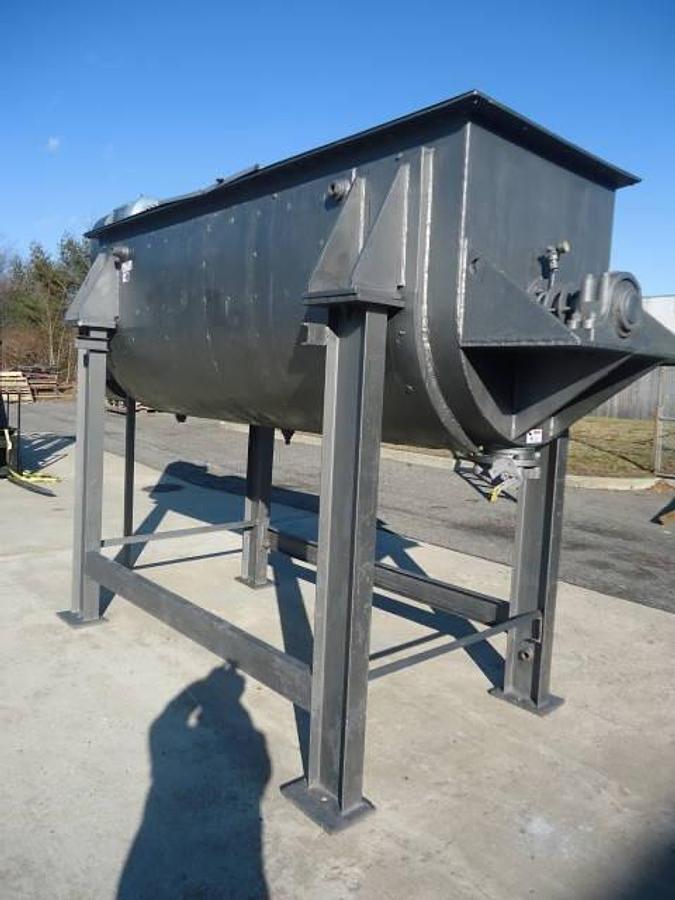 Used 100 Cu.ft. Stainless Jacketed Double Ribbon Blender, 25 Hp