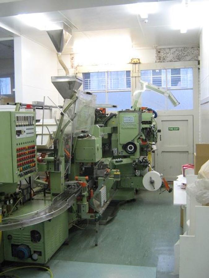 Used IMA C55 Tea Bagging Machine with Cartoner, 450 Bags per minute