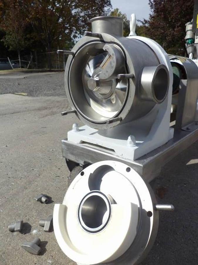 Used Sine 3 in. X 3 in. Stainless Steel Positive Displacement Pump, 7.5 HP