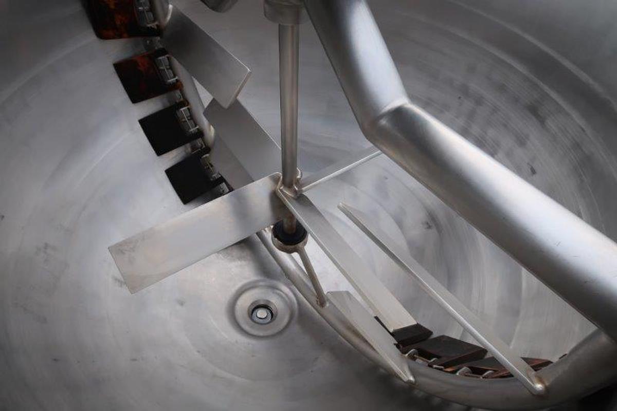 Used Feldmeier 200 Gallon 316SS Double Motion Kettle ,150 PSI