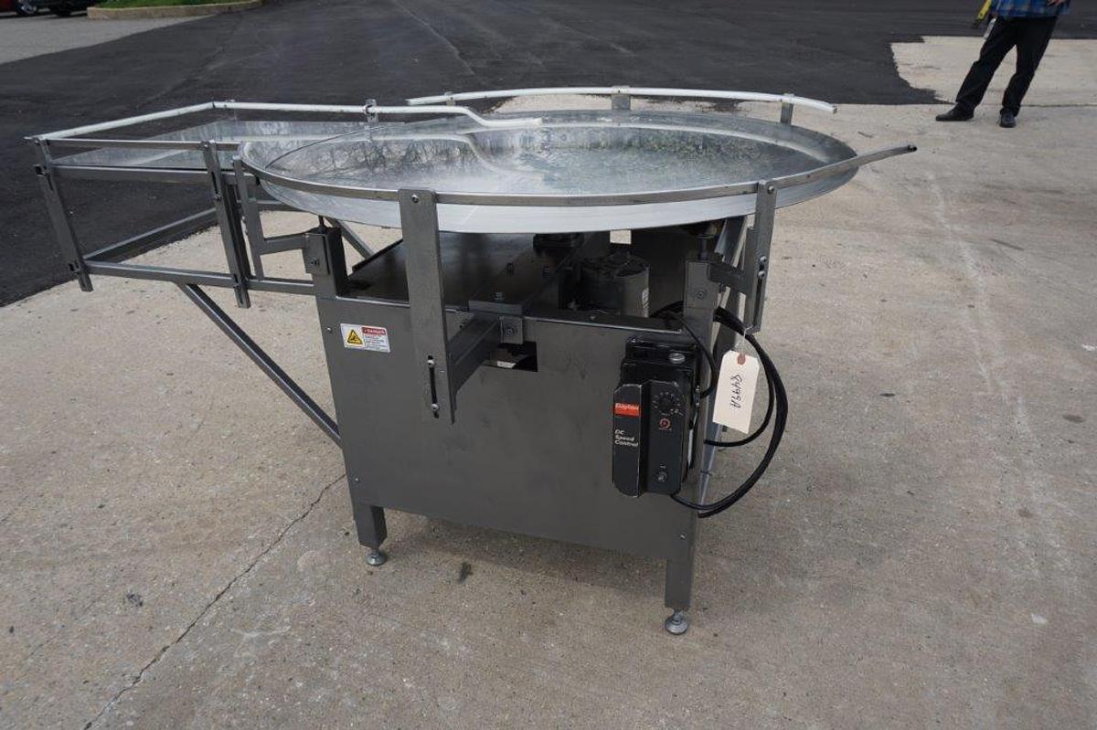 Used 48 In. Diameter Rotary Unscrambling/Accumulating Table