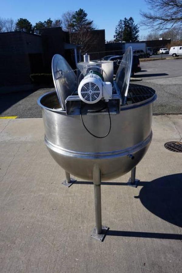 Used 500 Gallon Lee 316 Stainless Double Motion Kettle, 125 PSI Jacket