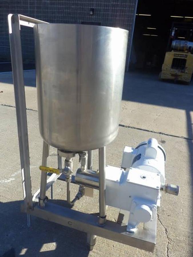 Used 7 Gallon Process Systems Stainless Steel Tank With Milton Roy Proportioning Pump