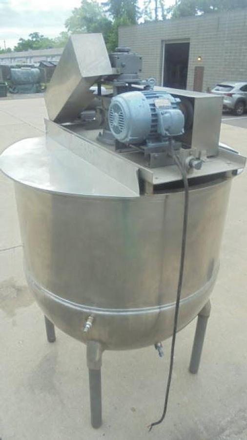 Used 600 Gallon Groen Stainless Steel Double Motion Kettle, 45 PSI Jacket