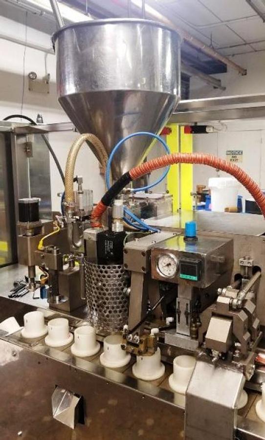 Used Nima/Cavalla Hot Air Plastic Tube Filling and Sealing Machine, 100 Per Minute