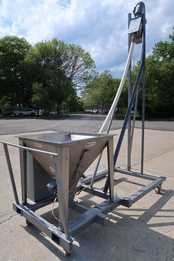 Used Flexicon Inclined Flexible Screw Conveyor with Lump Breaker