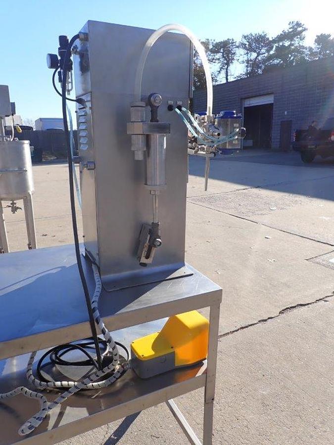 Used ALS Packaging Solutions Tabletop Twin Piston Filling Machine, All Stainless Steel