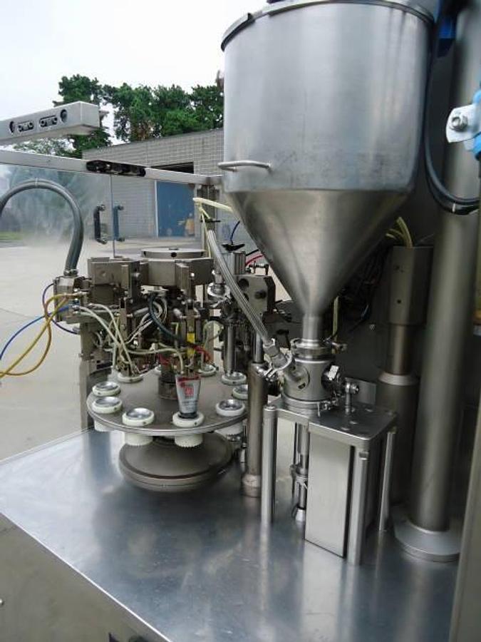 Used Unipac/Romaco Silver 100 Plastic Tube Filler/Sealer, 80 Per Minute