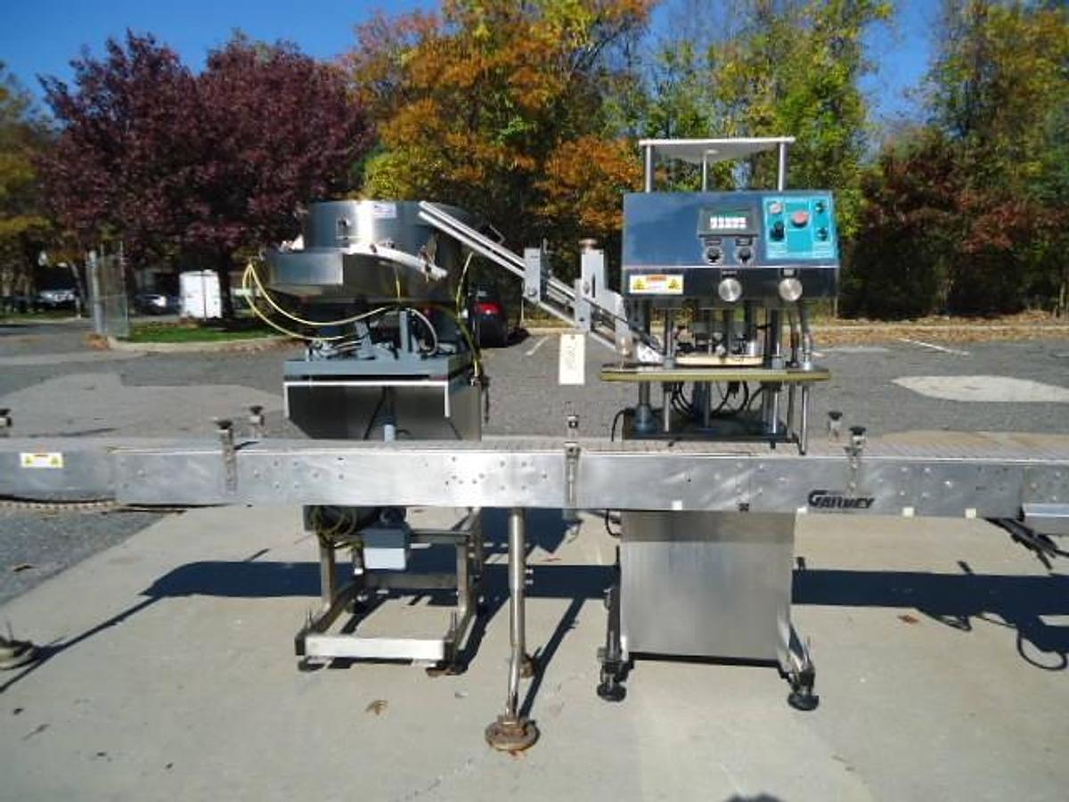 Used Inline Filling Systems “Computorque”” Stainless Steel Capping Machine”
