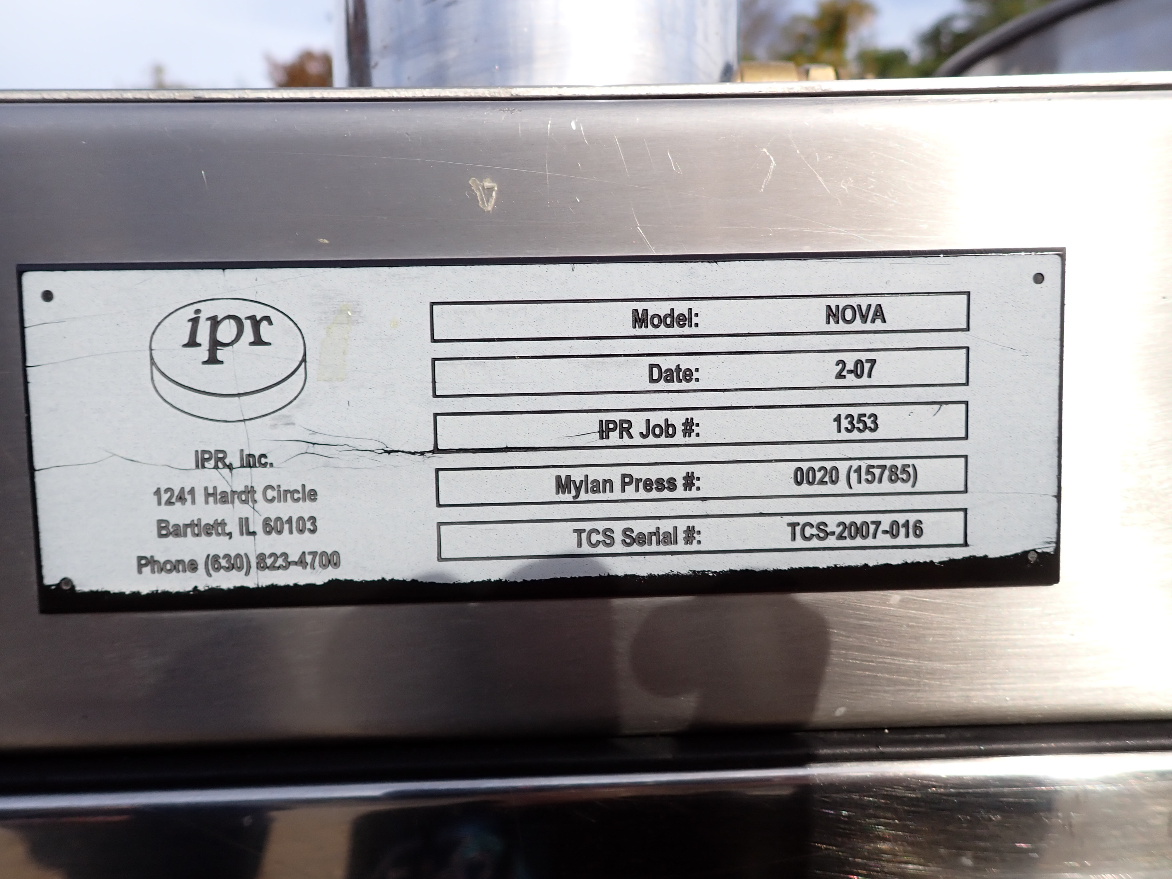 Used Manesty “Nova” 51-Station Rotary Tablet Press