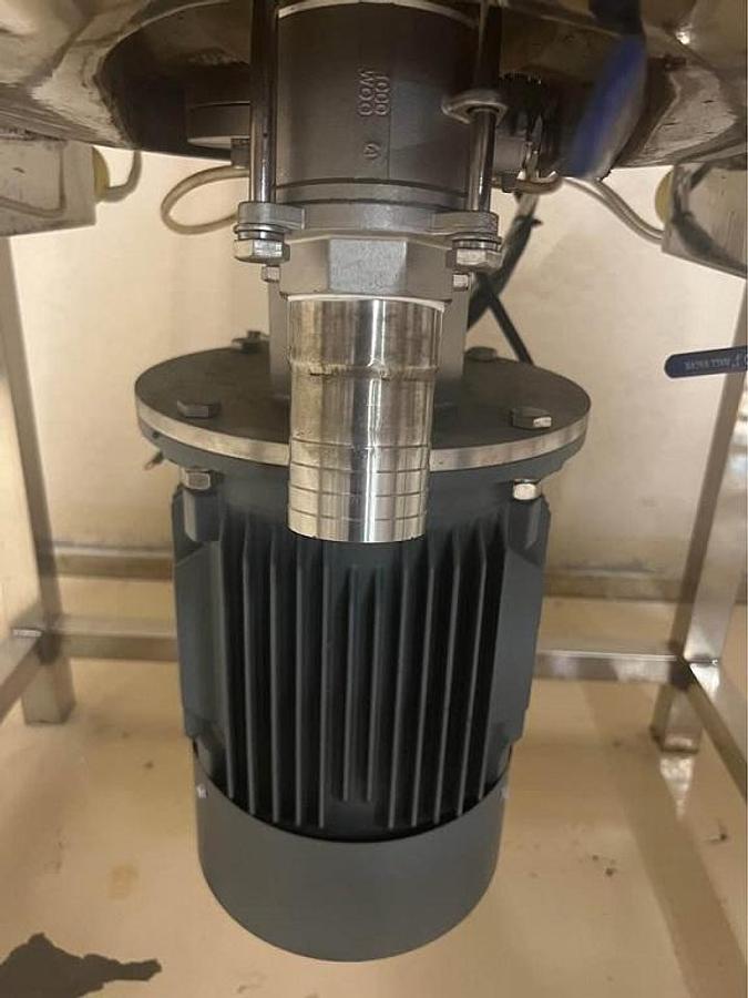 Used 200 Gallon Electric SS Double Motion Mixing Tank with High Shear Mixing