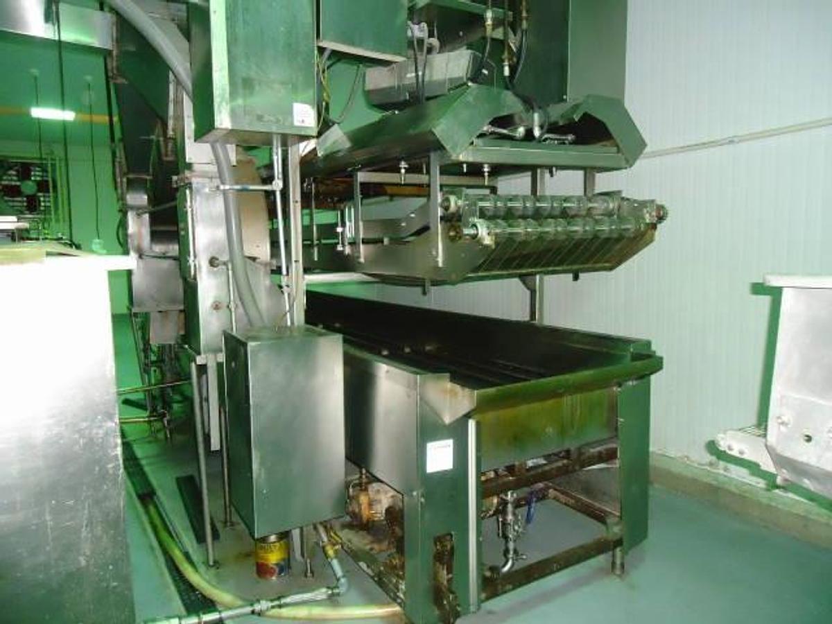 Used Heat & Control 28 In. Wide X 24 Ft. Long Stainless Continuous Gas Fry Line With Batter/Breading Equipment