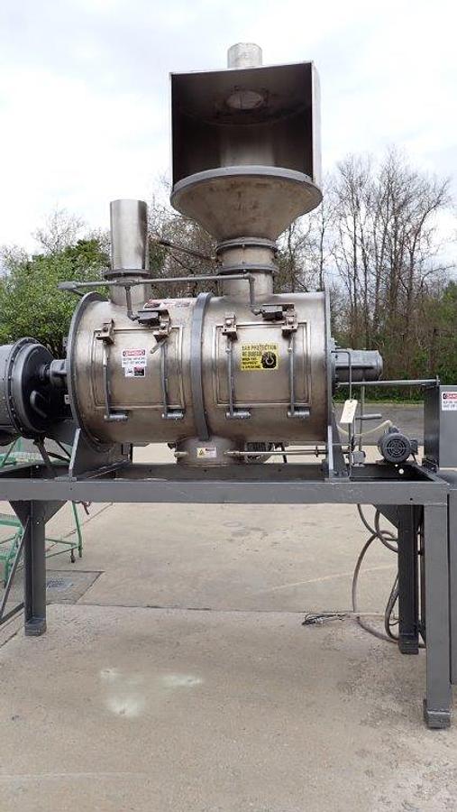 Used Littleford FKM-600-D Stainless Steel Plow Mixer, Liquid Injection