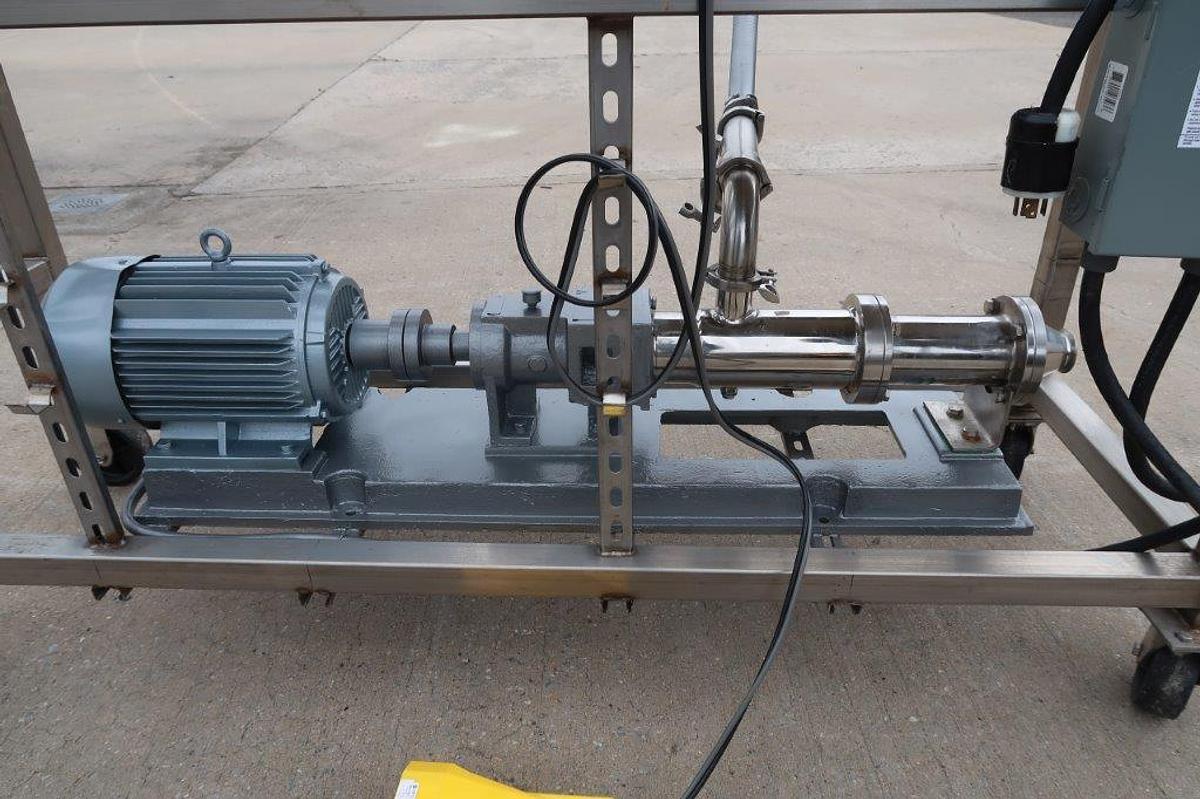 Used Simplex AV-100 Piston Filler with Progressive Cavity Feed Pump, Portable
