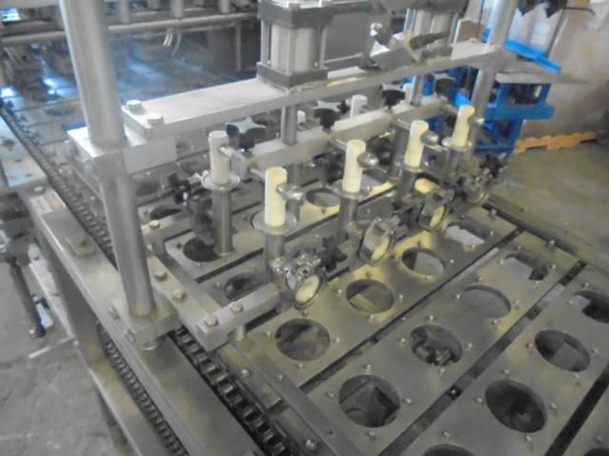 Used Autoprod FP 2X4 Four Lane  Cup Filling/Sealing/Lidding Machine, 240 Per Minute