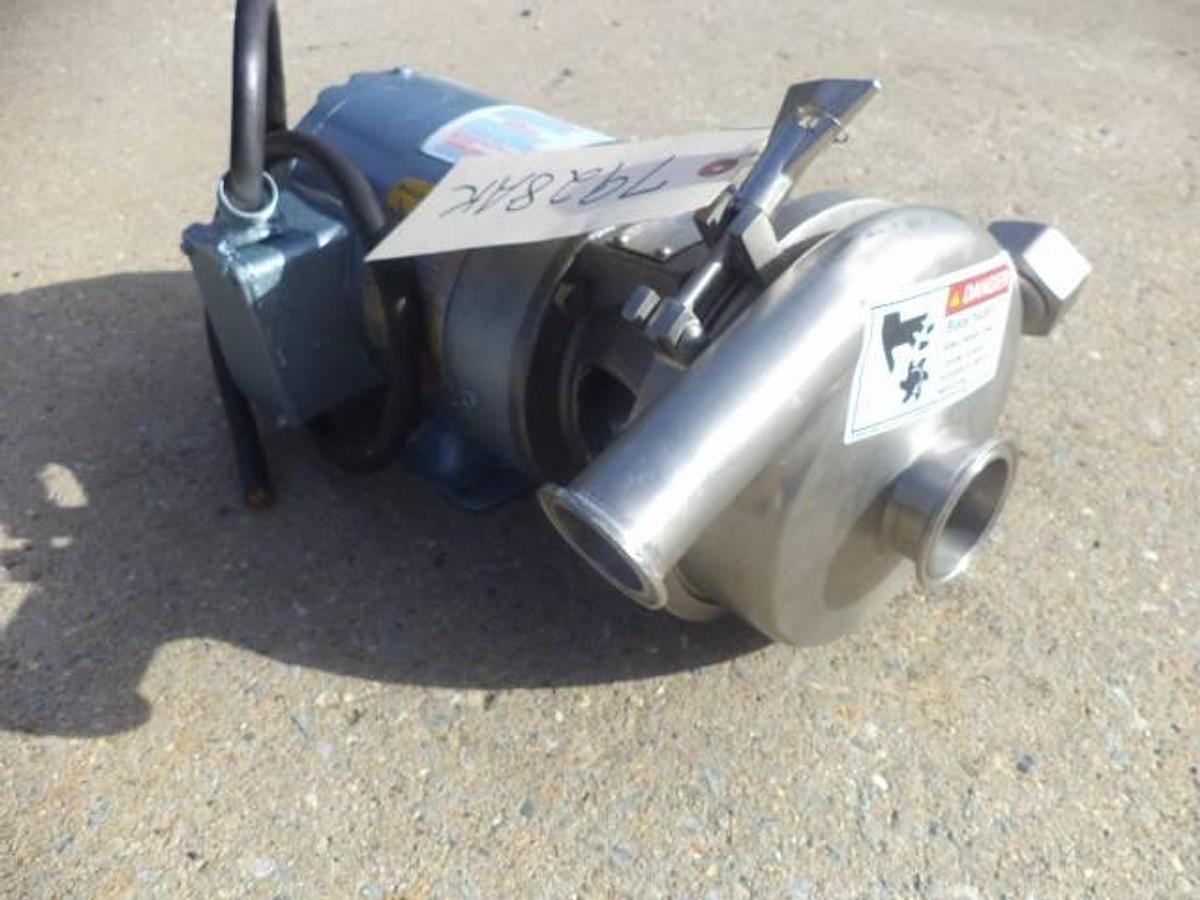 Used Crepaco 2 in. x 1-1/2 in. SS Sanitary Centrifugal Pump, 3/4HP