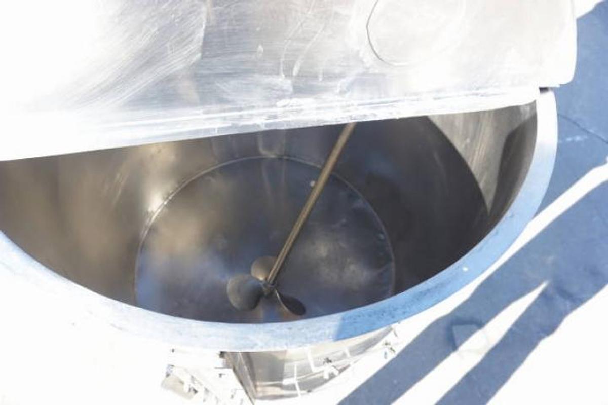 Used 150 Gallon SS Mix Tank, Prop Agitator