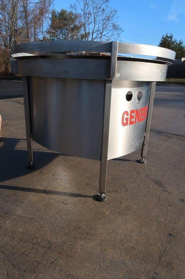 Used 48 In. Diameter Rotary Unscrambling/Accumulating Table Stock #8716A