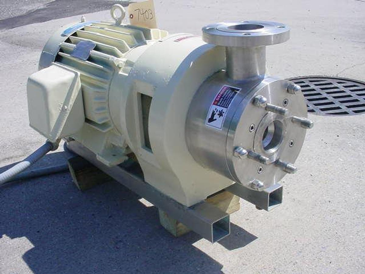 Used Silverson 600ls Stainless Inline High Shear Mixer, 30 Hp