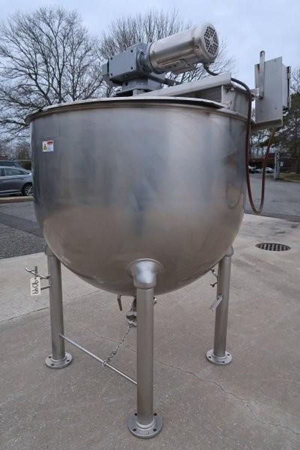 Used 300 Gallon Groen SS Hemispherical Scraper Agitated Kettle