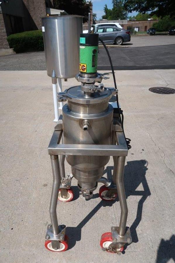 Used 5 Gallon Stainless Jacketed Mix Tank, Variable Speed